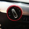 Golf Jett MK5 MK6 Passat B6 B7 CC Touran Tiguan Headlight Switch Trim Ring Durable Aluminum, Colorful Decorative Trim for Car Interior, Car Accessory