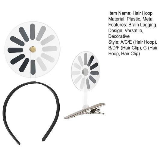 1/2/5Pcs Women Hair Hoop Brain Lagging Design Hairband Casual Outing Hair Clip Headband Hair Accessories