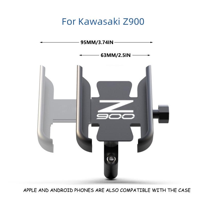 For Kawasaki Z900 Z900 2017 2018 2019 2020 2025 2025 Motorcycle Mobile Phone Holder GPS Navigator Mirror Handlebar Bracket