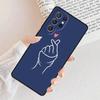 Korean Font Saranghae I Love You Phone Case For Samsung Galaxy S25 S23 S30 S8 S21 S20 FE S24 S22 Note 10 20 Plus Lite Ultra