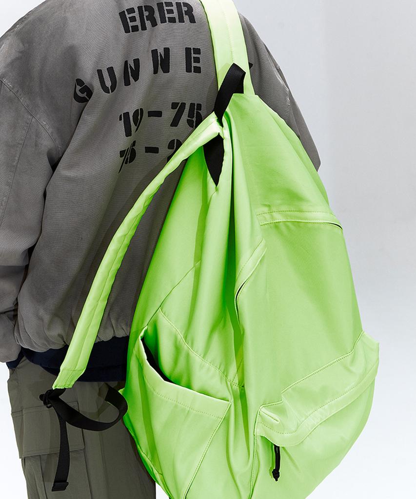 Erer Fabric Back Bag Neon Lime