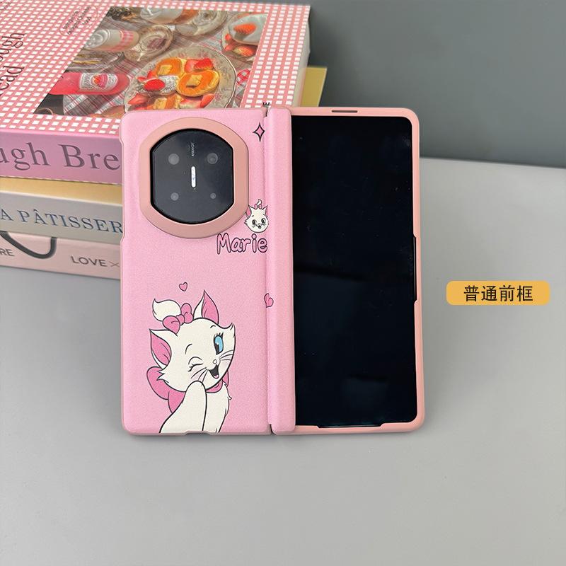 Applicable To Huawei MateX7 Mobile Phone Case Central Axis Magnetic Attraction MateX6 Skin Feeling Color X5 Shell Film Integrated Cartoon Leather Pat