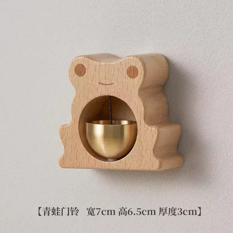 Dopamine Wind Chime Animal Series Owl Hanging Decoration Brass Bell Frog Entry Reminder Peace Pigeon In