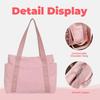 Women's Casual Tote Bag, Zipper Closure, Multiple Pockets, Daily Commuting Bag, Women's Shoulder Bag, Travel Handbag