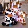 1pcs Kawaii Glowing Cow Plush Toy Cute Plush Stuffed Animal LED Glowing Cow Room Decor Birthday Gift