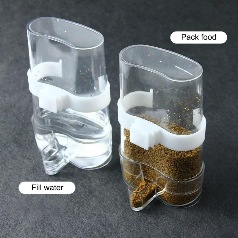 Automatic Bird Water Dispenser High Transparent Bird Cage Water Feeder for Budgie Small Bird Breeding Pet Supplies