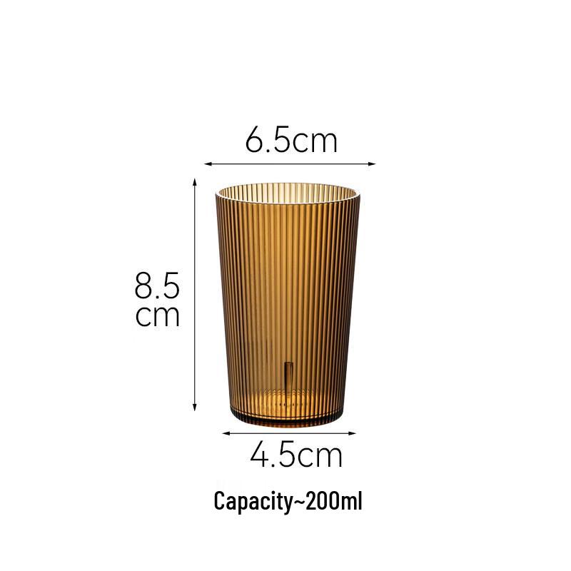 

Heat-Resistant Striped Acrylic PC Beverage Cup