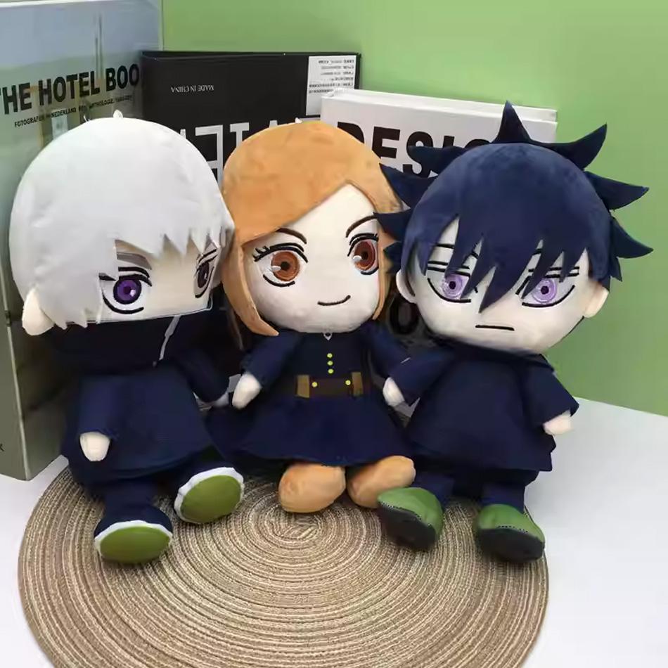 20cm Jujutsu Kaisen Anime Plush Toys Gojo Satoru Fushiguro Megumi Kugisaki Nobara Soft Stuffed Dolls Kids Gifts