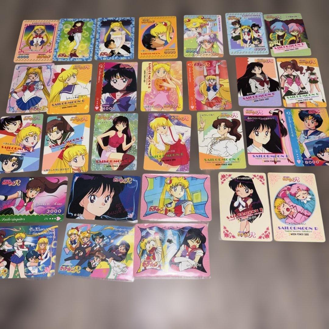 Used Sailor Moon original cards 29 pieces sold in bulk