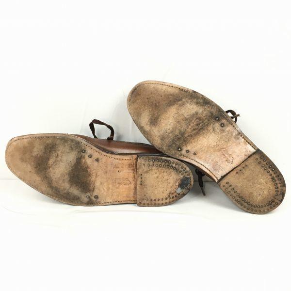 1972 Vintage FLORSHEIM Imperial Kenmoor Long Wingtip Brown Size 10.5EEE / 28.5cm Men's(USED)