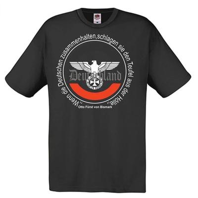 Tricou Furst von Bismarck Deutschland Reichsadler Deutsches Reich 100% Bumbac Gât Rotund Mânecă Scurtă Casual de Vară pentru Bărbați