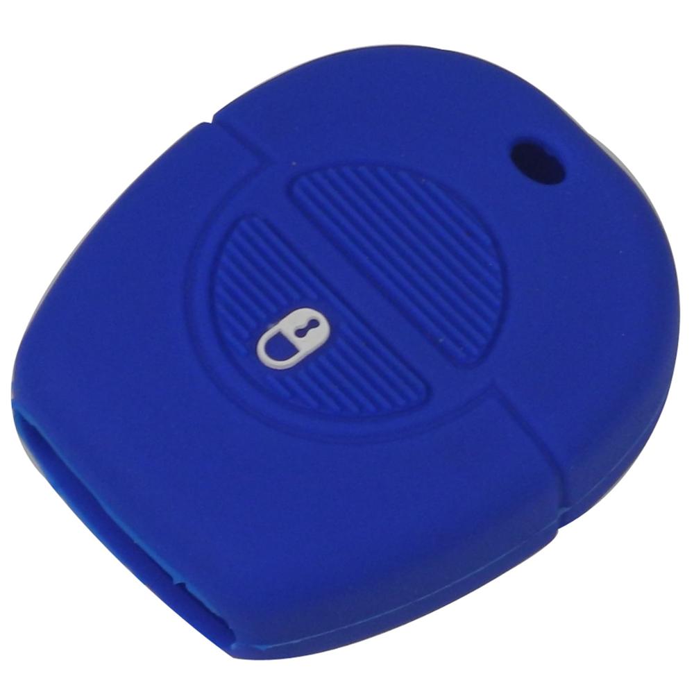 Jingyuqin New Remote 2 Buttons Silicone Rubber Key Fob Cover Case For Nissan Micra Almera Primera X-Trail