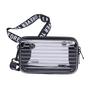 MANATAS Suitcase-Style Shoulder Bag with a Pop Logo and Colorful Design, Small Multi-Case Carry-On Pouch, Lightweight Hard Case, Smartphone Pouch,