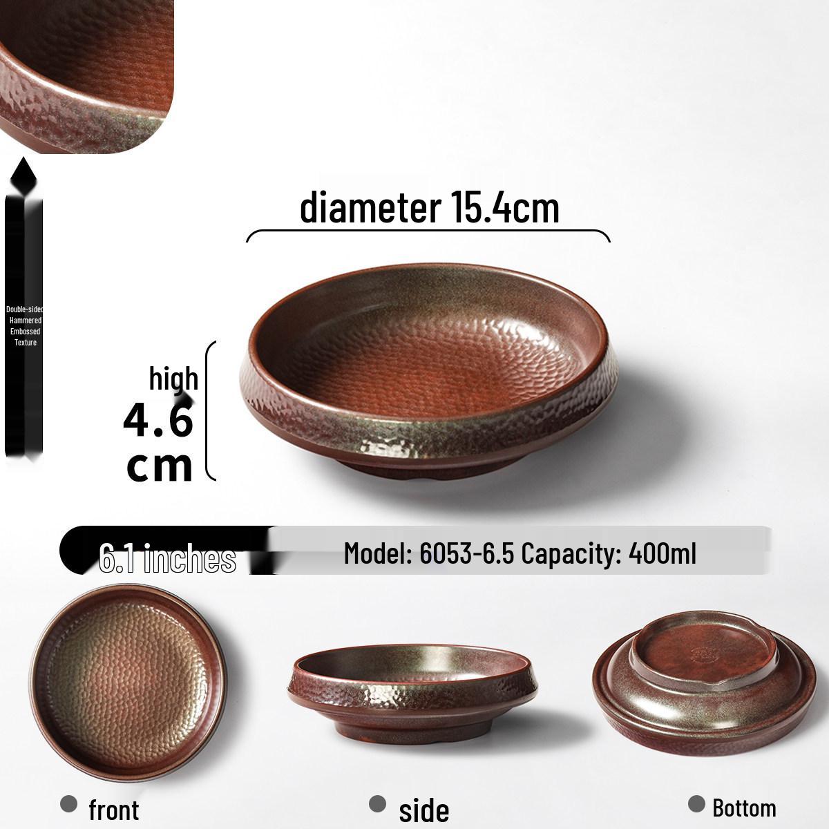 Xiangyuanmei Melamine Tableware: Mountain Style Hot Pot Side Dish Plate for Tripe and Goose Intestine
