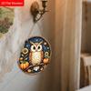 2D Plane Hanging Decorative Signs, Interior Wall or Door Decoration, Garden Decoration, Owl Pattern, Interesting Gifts for Family and Friends