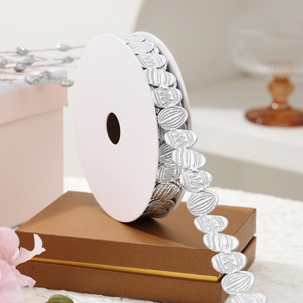 Embossed Easter Egg Ribbon Roll Colorful Cartoon Egg Shape Gift Packaging Tie DIY Party Decorations Ribbons Handwork