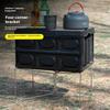 Camping Folding Cooler Box Stand Container Holder Shelf Outdoor Camping Supply Holder Folding Stand Ice Box Stand Aluminum Alloy