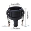 Water Tank Adapter Valves Connectors 2Inch  Fitting To 1Inch Garden Hose Leakproof Drain Adapter Enduring