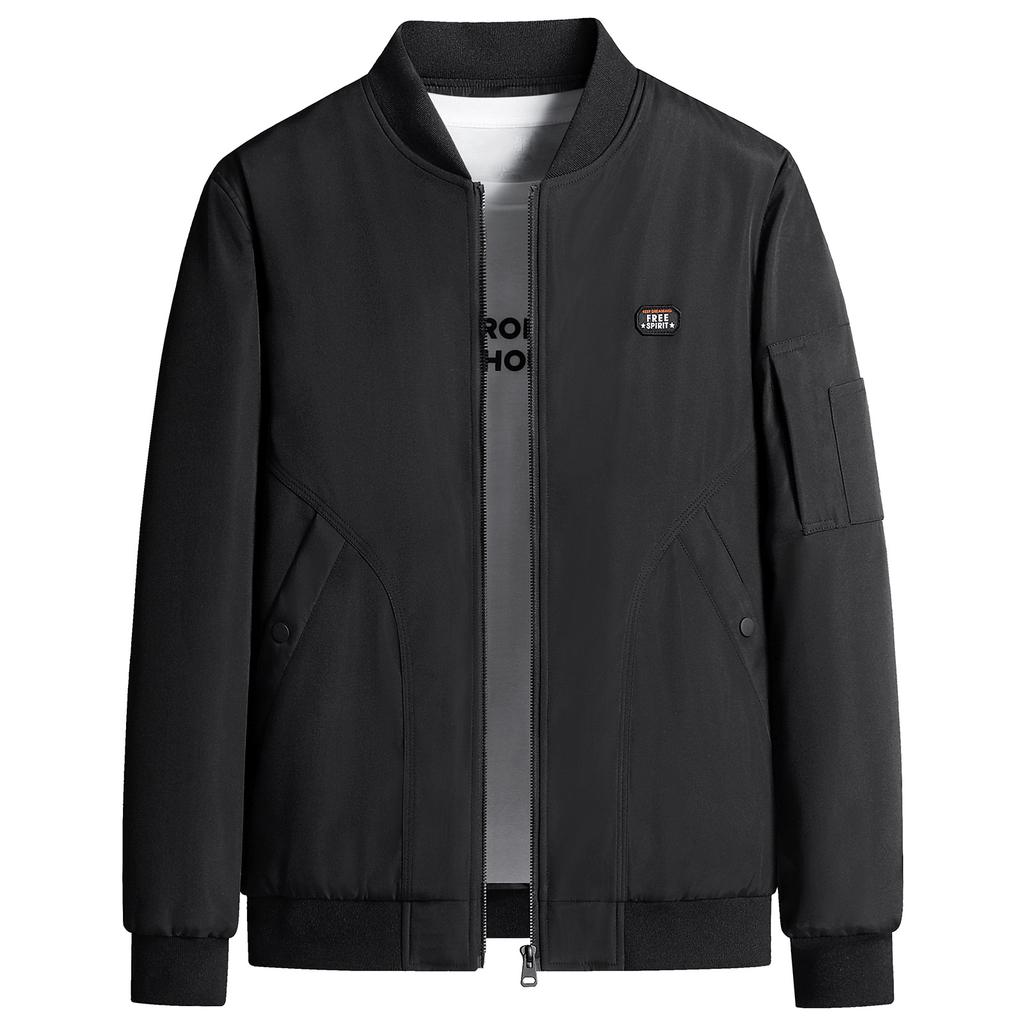 Jacket Men's Spring and Autumn Men's Lapel Washing Workwear Regular Retro Loose Jacket Men's Dad Outfit