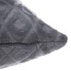 Coussin Losanges Flanelle Gris Ardoise 40x40cm - Atmosphera Createur D'interieur