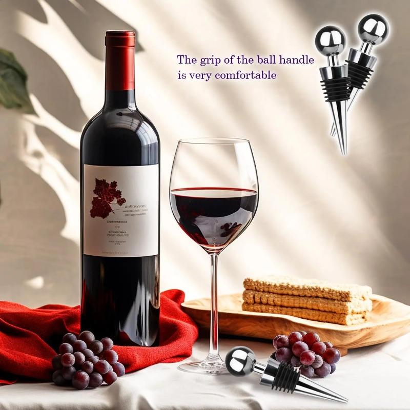 1/5/12pcs Plastic Bottle Stopper Wine Storage Twist Cap Plug Reusable Vacuum Sealed Bottle Cap Champagne Stopper Gifts Bar Tool