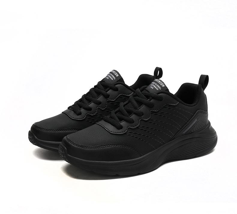 Damen Übergröße Leder-Sneakers - Herbst/Winter Rutschfeste Freizeit-Laufschuhe