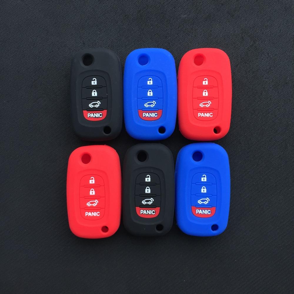 ZAD Silicone Key Cover for Benz Smart Fortwo 453 Forfour 2015 2016 2017 Starline A93 Case for Keychain Alarm