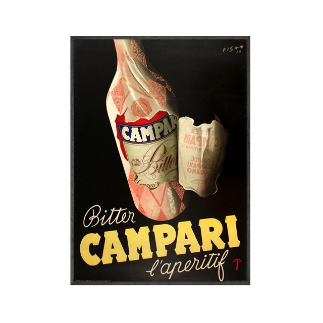 

Винтажный постер с едой и напитками Campari, шампанское, абсент, холст, картина, ретро-принты, настенные художественные фотографии, декор для домашнего бара 30X40cm Unframed