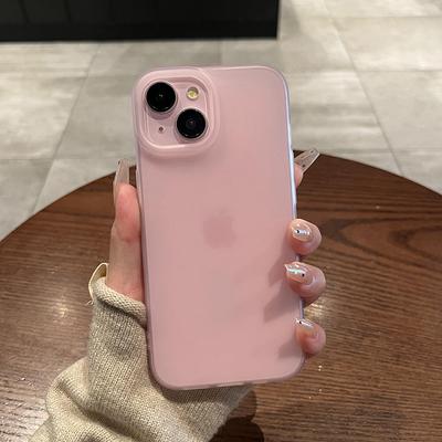 Fashion Soft Matte Candy Phone Case For iPhone 16 15 14 13 12 11 Pro Max X XS Max 7 8 Plus SE Transparent Bumper Cases Cover