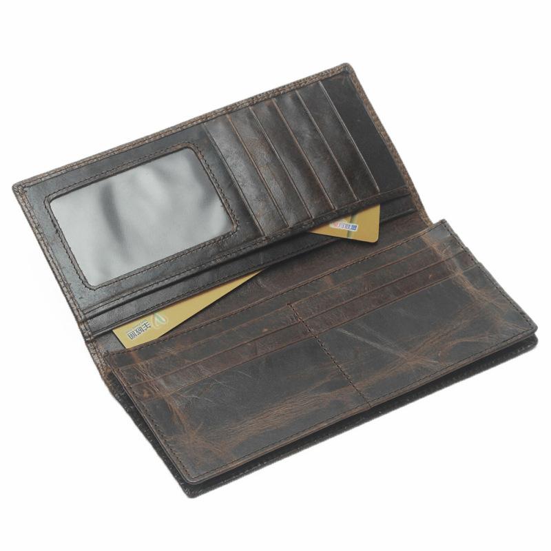 Herren-Geldbörsen Alligatoren Carteras Dünne Herren-Geldbörse PU-Leder-Clutch aus Krokodilmuster Lange Geldbörse