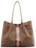 Angel Moon Canvas Tote Bag, Women's, Oriental Print, A4 Size, Casual, Relaxed Fit, Suitable for Everyday Use, Office, Tablet, Travel, with Drawstring