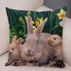 Sofa Car Home Decor Cute Rabbit Cushion Cover Bedroom Living Room Pillowcase Pet Animal Pillowcase