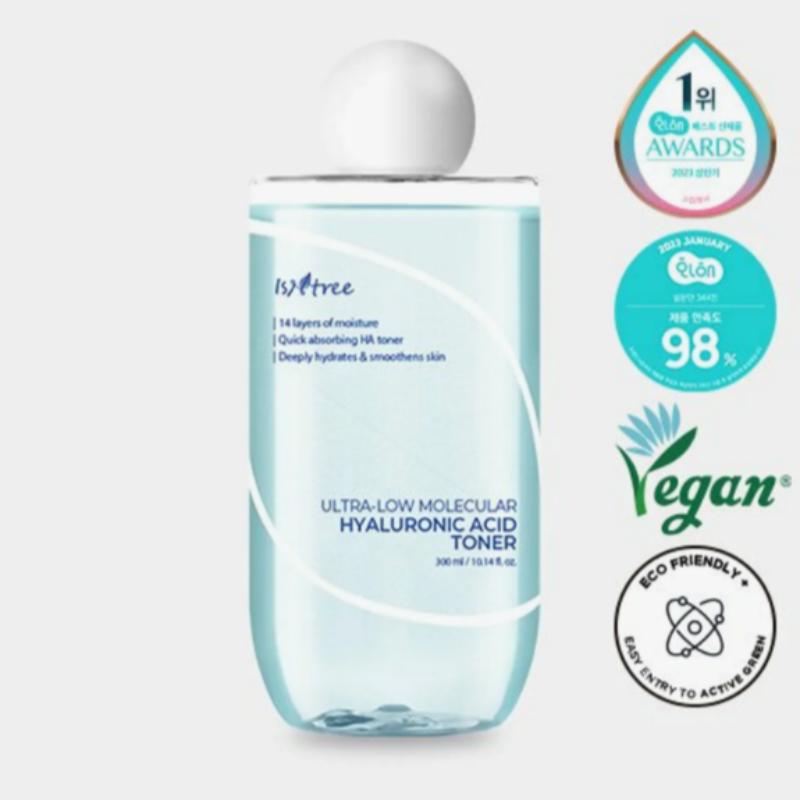 Isntree Ultra-Low Molecular Hyaluronic Acid Toner 300mL