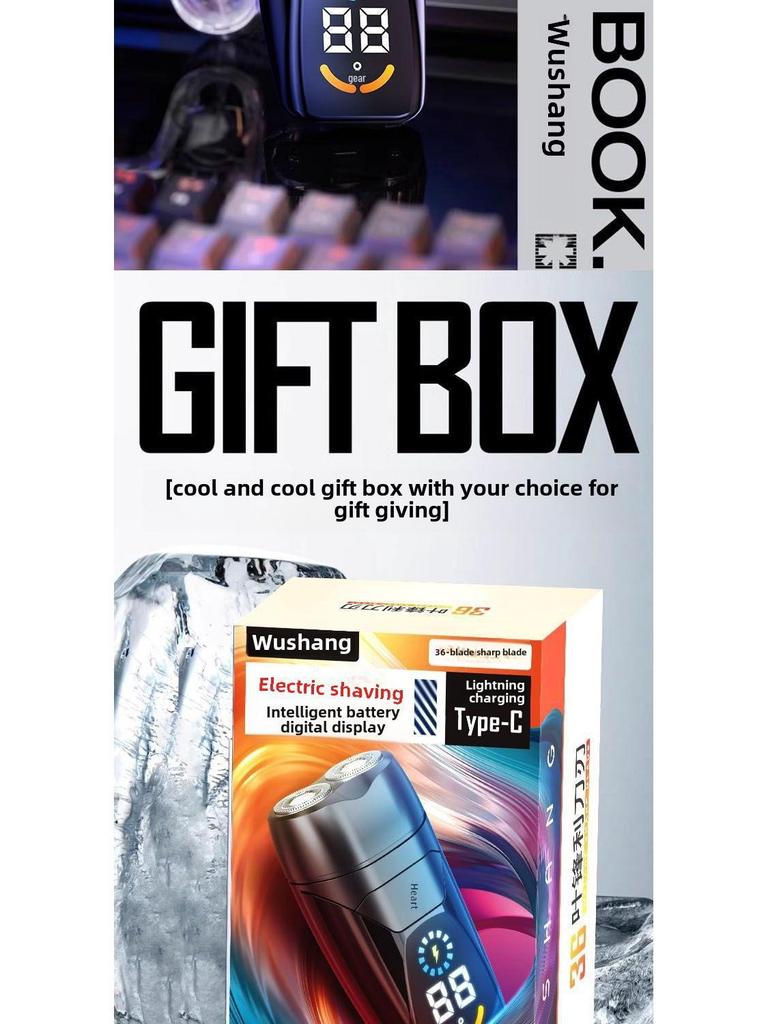 Compact German Men's Electric Razor for Beard Trimming