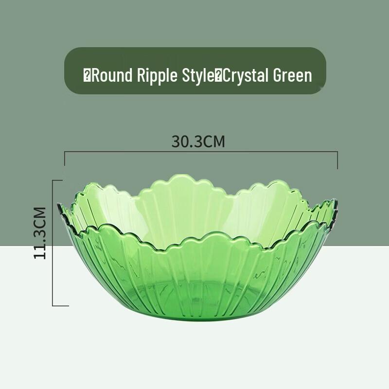 CHAHUA Floral Plastic Fruit & Snack Serving Tray