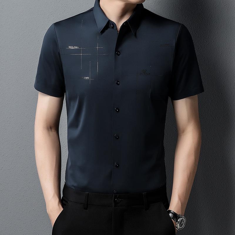 Летняя новая мужская рубашка с коротким рукавом — фото 3