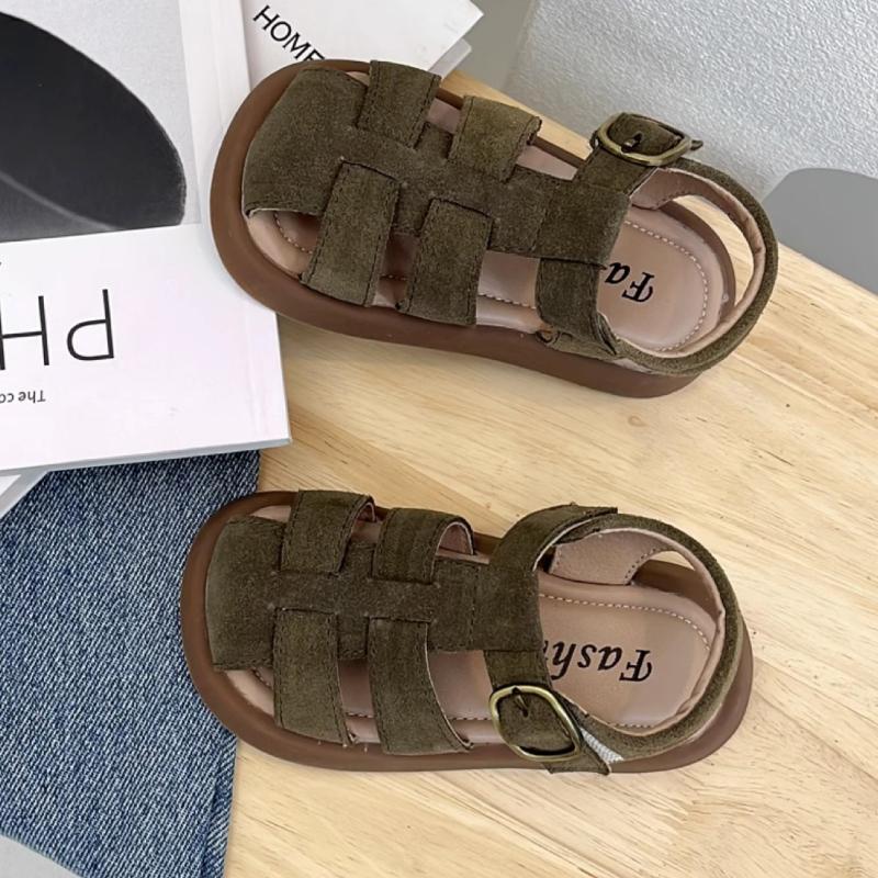 Fashion Girls' Shoes Summer New Kids Sandals Anti Slip Boys' Shoe Soft Soled Child Beach Shoes Minimalist Girl Sports Sandals