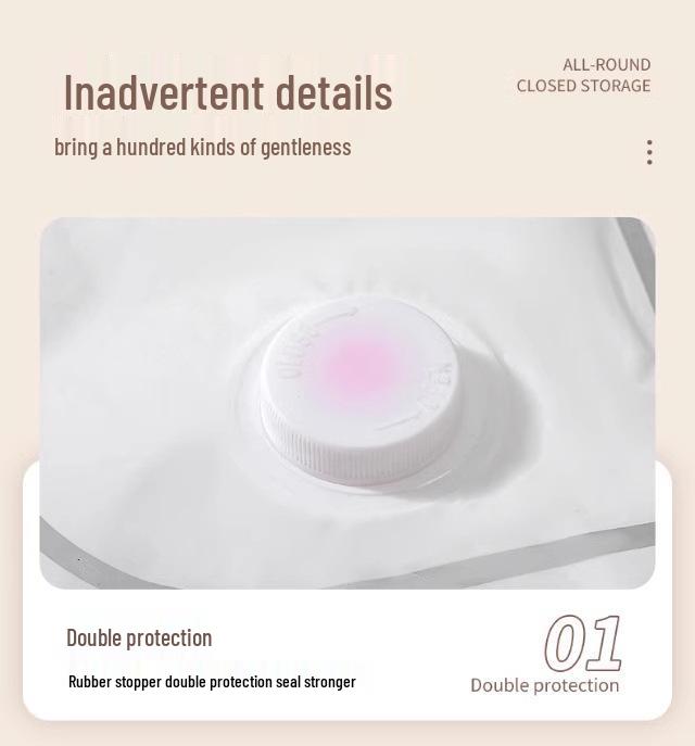 Hanging Vacuum Compression Storage Bag for Jackets and Quilts