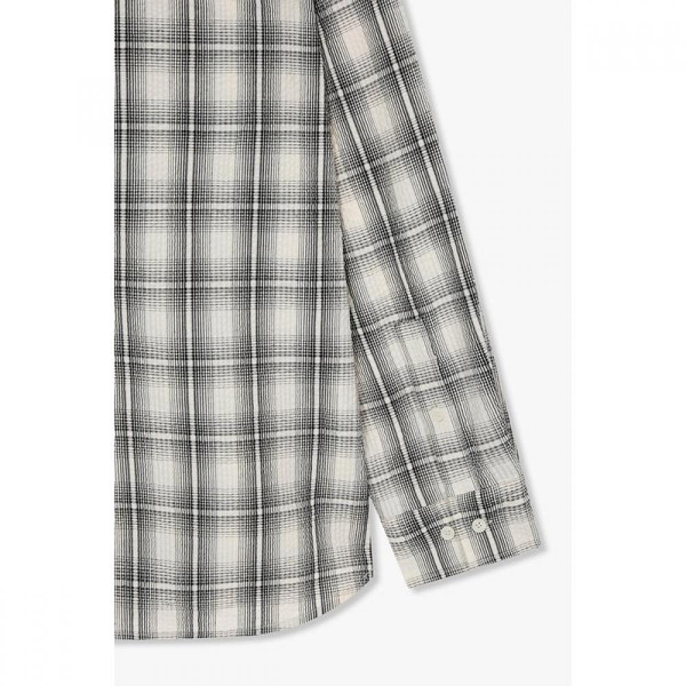 Studio Tomboy Ombre Check Seersucker Shirt  91m6221222 