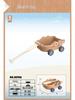 Korean Children's Wheat Straw Beach Toy Set: Boat & Handcart with Water Play and Sand Shovels