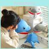 Shark Eating Small Fish Plush Toy With Pp Cotton Soft Stuffed Animal For Kids And Children