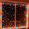 Snowflakes Christmas Decorations Stickers PVC Merry Christmas Snowflake Static Stickers High Quality Home Decoration