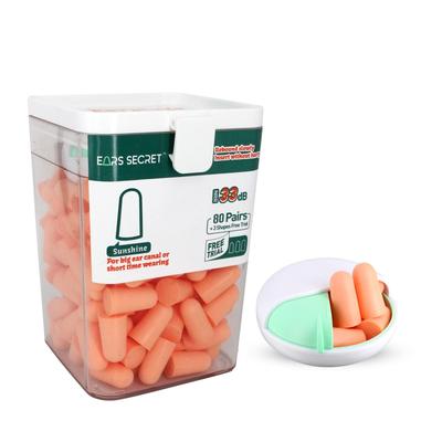 EARS SECRET Superior Sound Reduction of 38dB Large Size Soundproofing for Restful Noise Bullet Construction Skin Color High-Performance Earplugs,