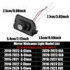 2PCS LED HD Car Angel Wings Welcome Lamps Rearview Mirror Carpet Light for Mercedes Benz AMG Auto Atmosphere Light Accessorie