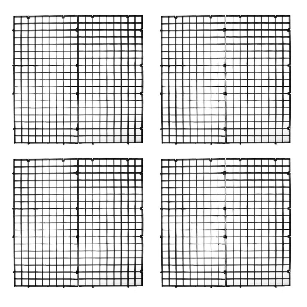 10Pcs Fish Tank Grid Divider Panel Easy Install Removable Breeding Separation for Aggressive and Weak Fish Survival Rate