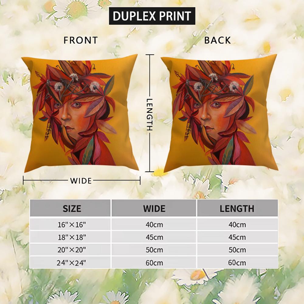 Natasha Lelenco Abstract Art Pillow Case For Car Sofa Decorative Home Double-sided Print Plush Square Throw Pillow Cushion Cover