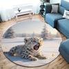 Animalsthatyawn Round Area Rug,Carpet Rug for Living Room Bedroom Sofa Playroom Decor,Non slip Floor Mat