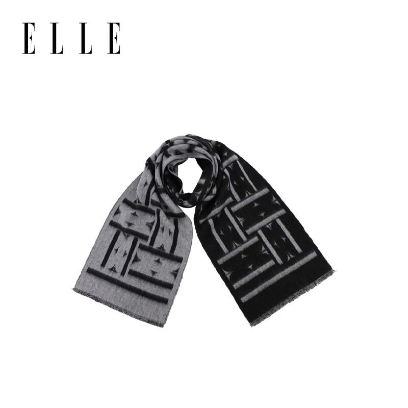 ELLE 100% Wool Scarf for Men & Women (Gift Box)