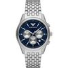 Antonio Blue Silver Metal Men's Quartz Chronograph Watch AR11582