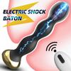 Vibrator anal cu șocuri electrice, cu telecomandă, Plugi anal vibrante cu margele pentru masaj de prostată masculin, jucării sexuale pentru masturbare feminină